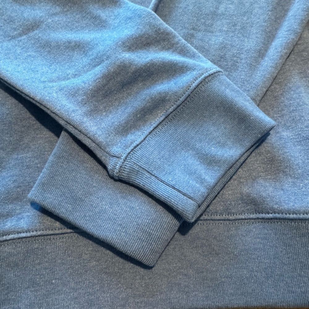 NWT J Crew Cozy Blue Hoodie - Picture 7 of 9